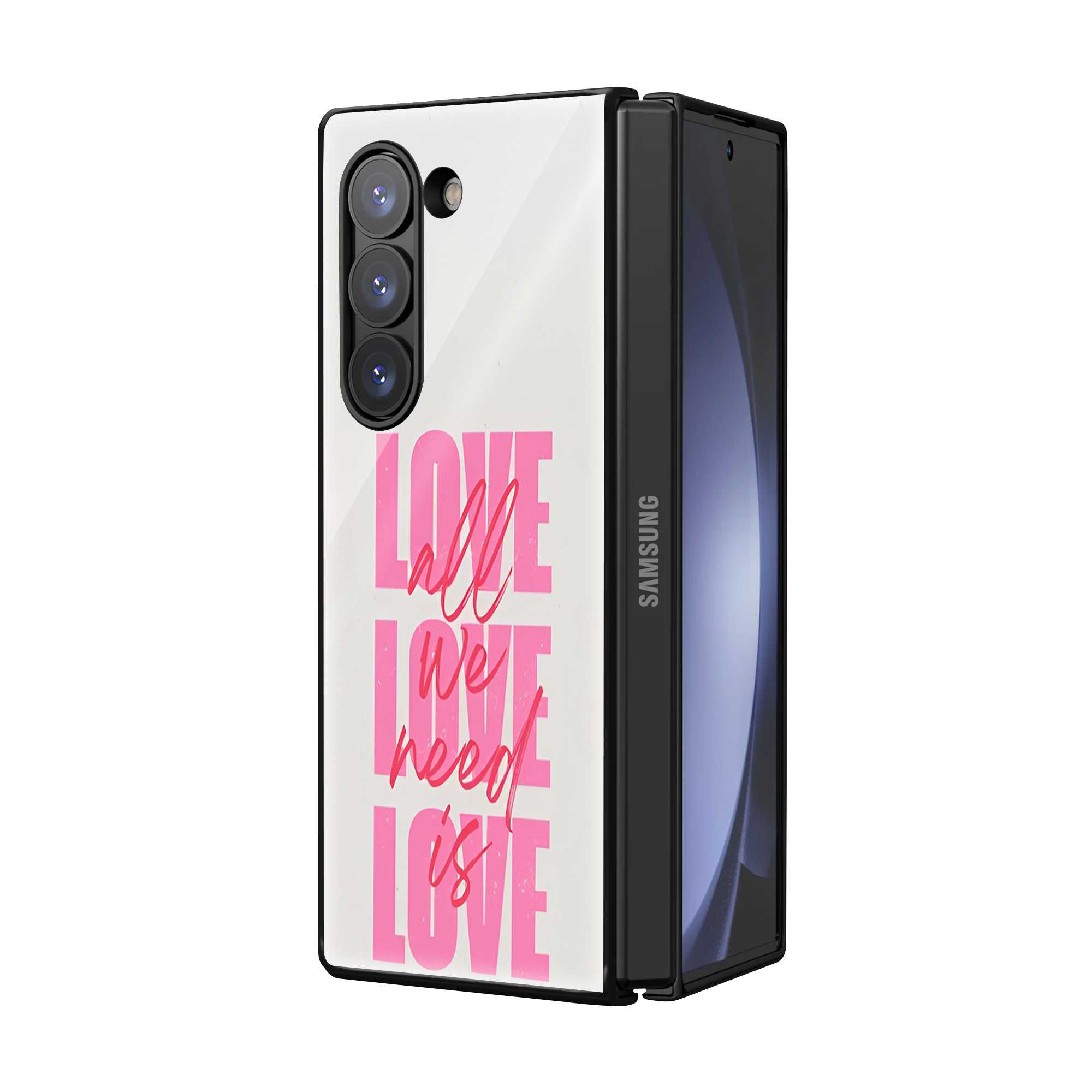 Love Notes Samsung Z Fold Glass Case