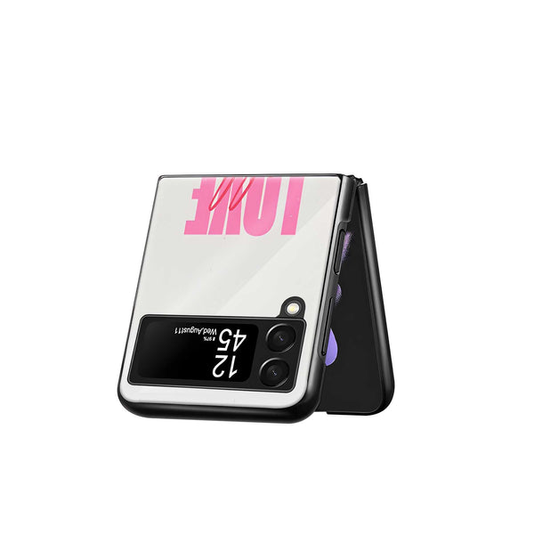 Love Notes Samsung Z Flip Glass Case
