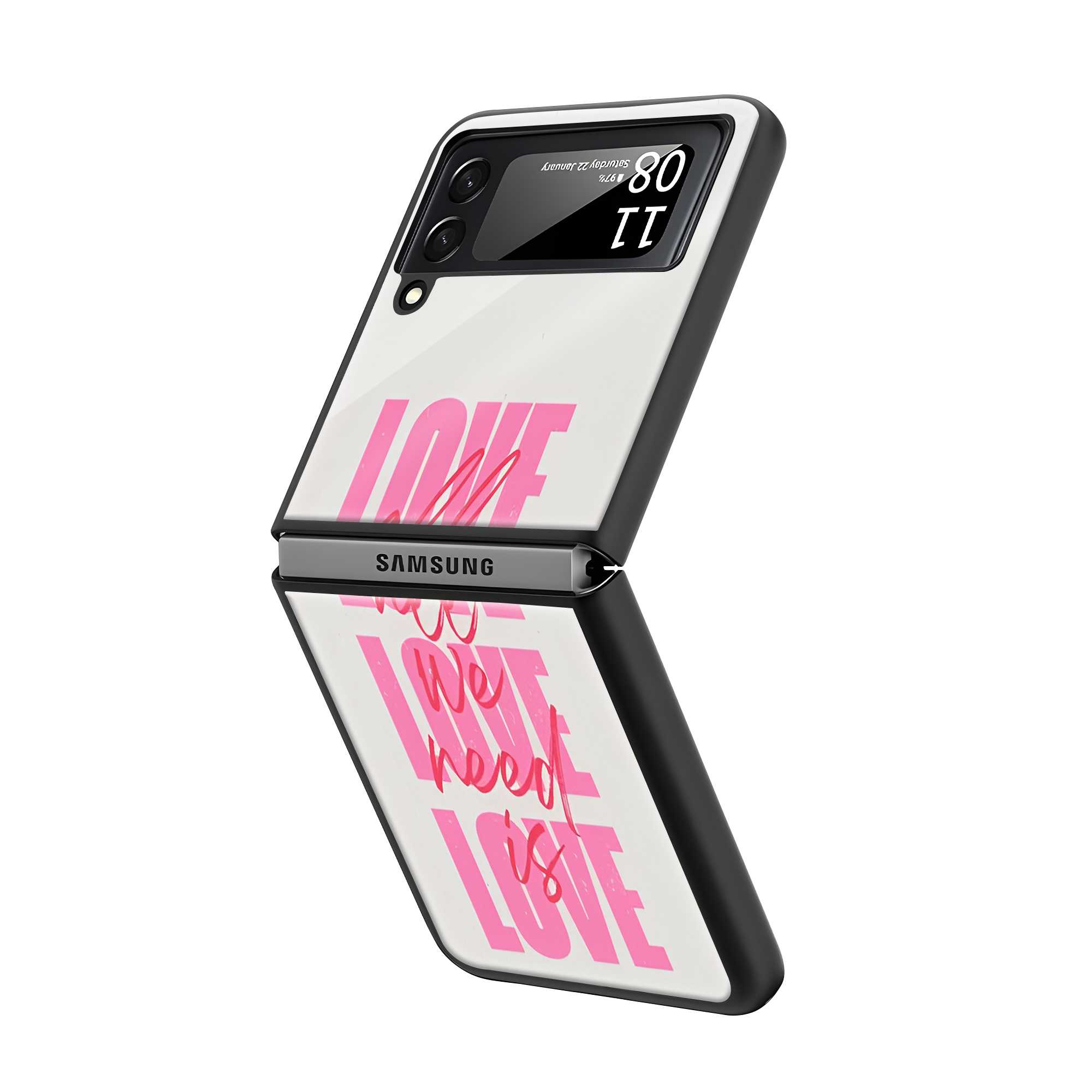 Love Notes Samsung Z Flip Glass Case