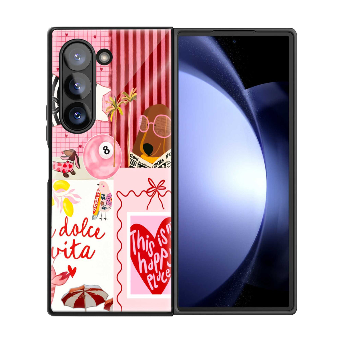 Love Notes Samsung Z Fold Glass Case