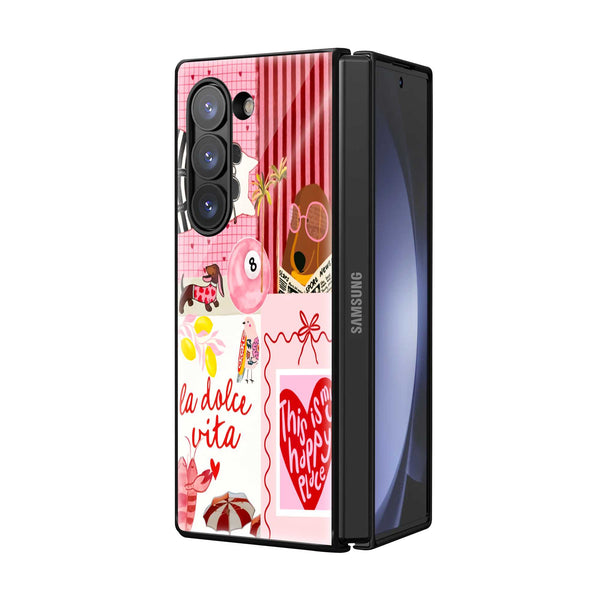 Love Notes Samsung Z Fold Glass Case