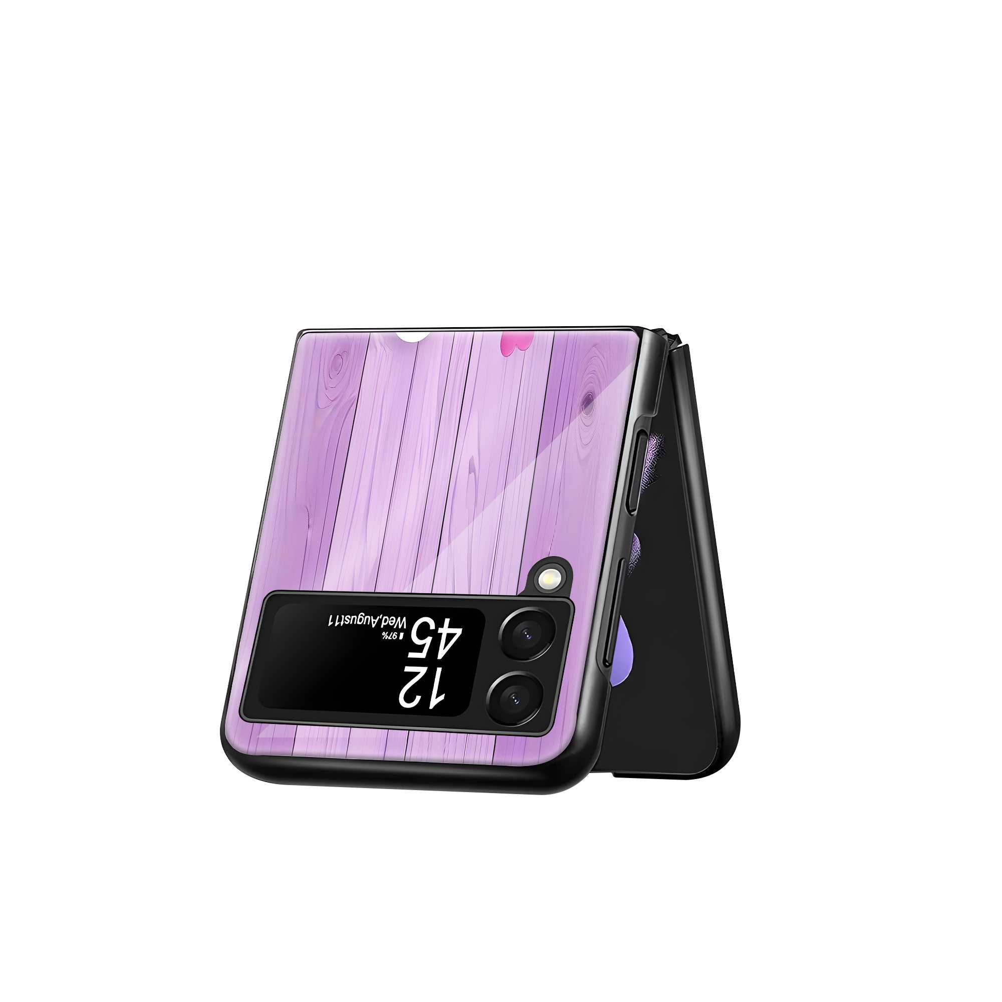 Lovebirds Nest Samsung Z Flip Glass Case