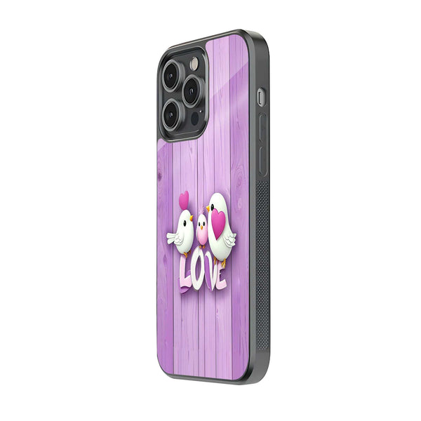 Lovebirds Nest Glass Case