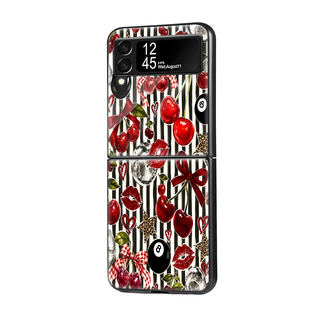Lucky Cherry Samsung Z Flip Glass Case