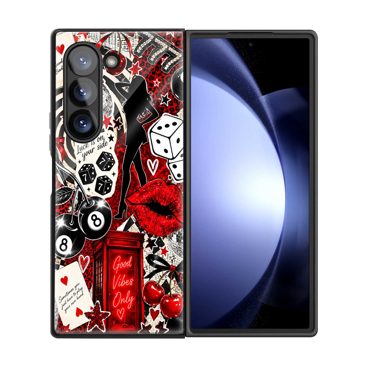Lucky Vibes Samsung Z Fold Glass Case