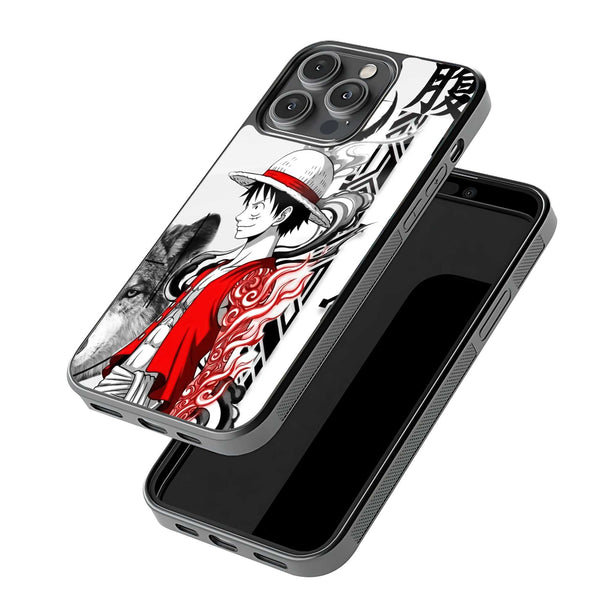 Luffy Pirate King Glass Case