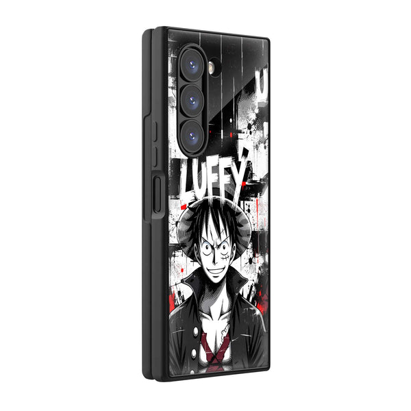 Luffy Pirate Legacy Samsung Z Fold Glass Case