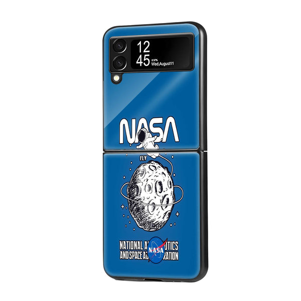 Lunar Explorer Samsung Z Flip Glass Case