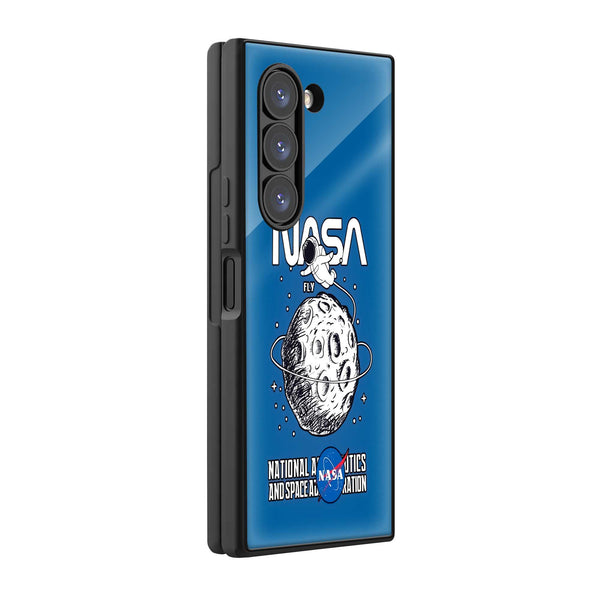 Lunar Explorer Samsung Z Fold Glass Case