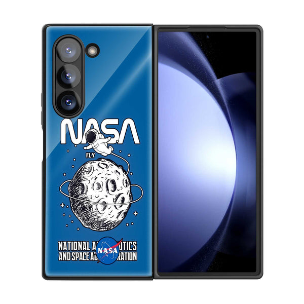 Lunar Explorer Samsung Z Fold Glass Case