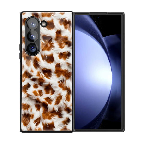Luxe Fur Samsung Z Fold Glass Case