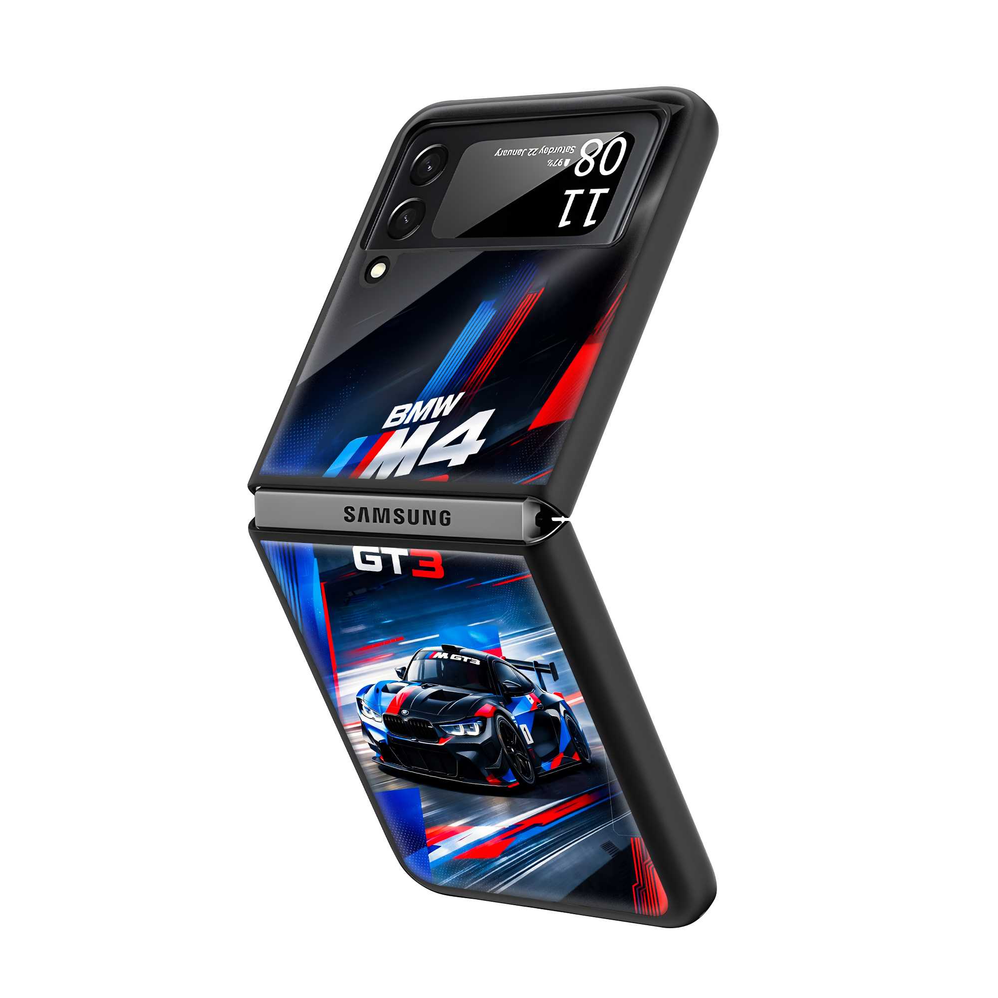 M4 Track Samsung Z Flip Glass Case