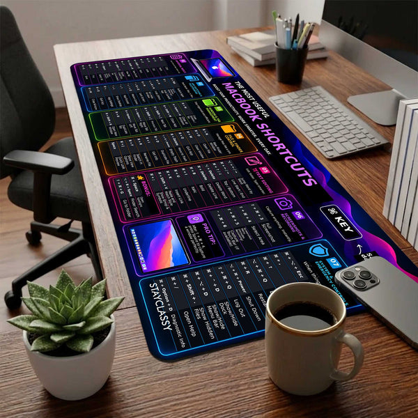 MacBook Shortcut Master Desk Mat