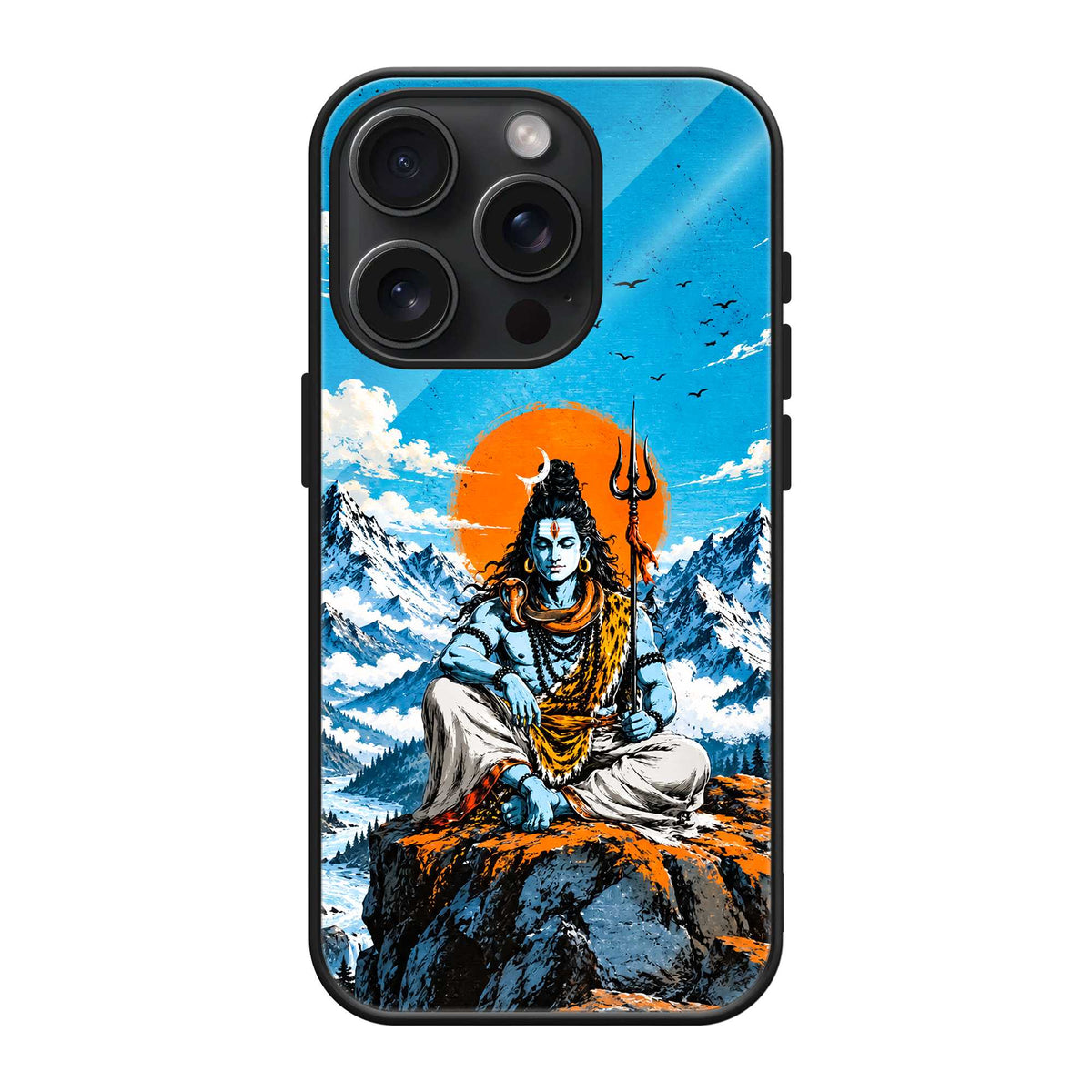 Mahadev Divine Aura Glass Case