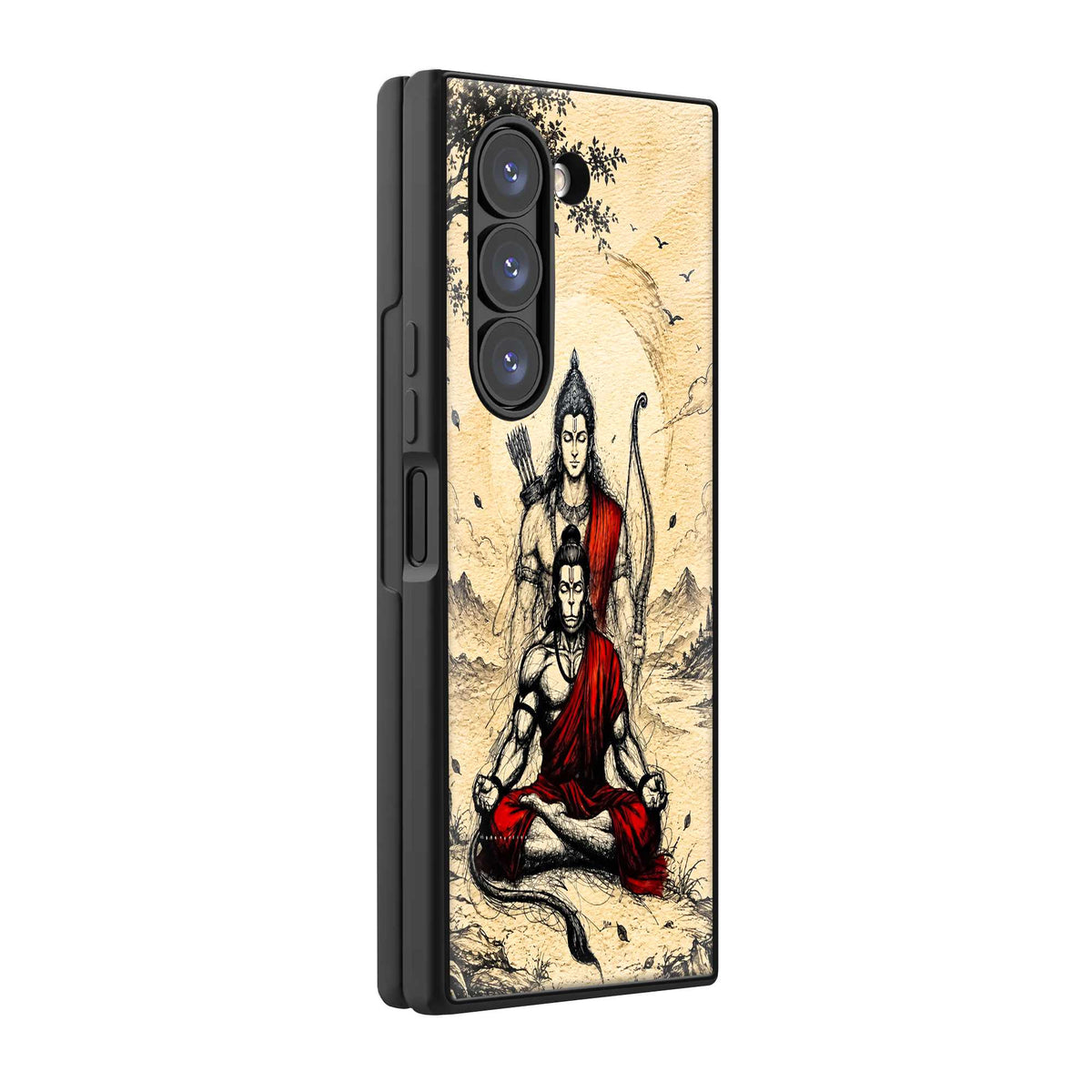Mahadev Eternal Meditation Samsung Z Fold Glass Case