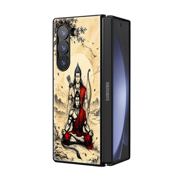 Mahadev Eternal Meditation Samsung Z Fold Glass Case