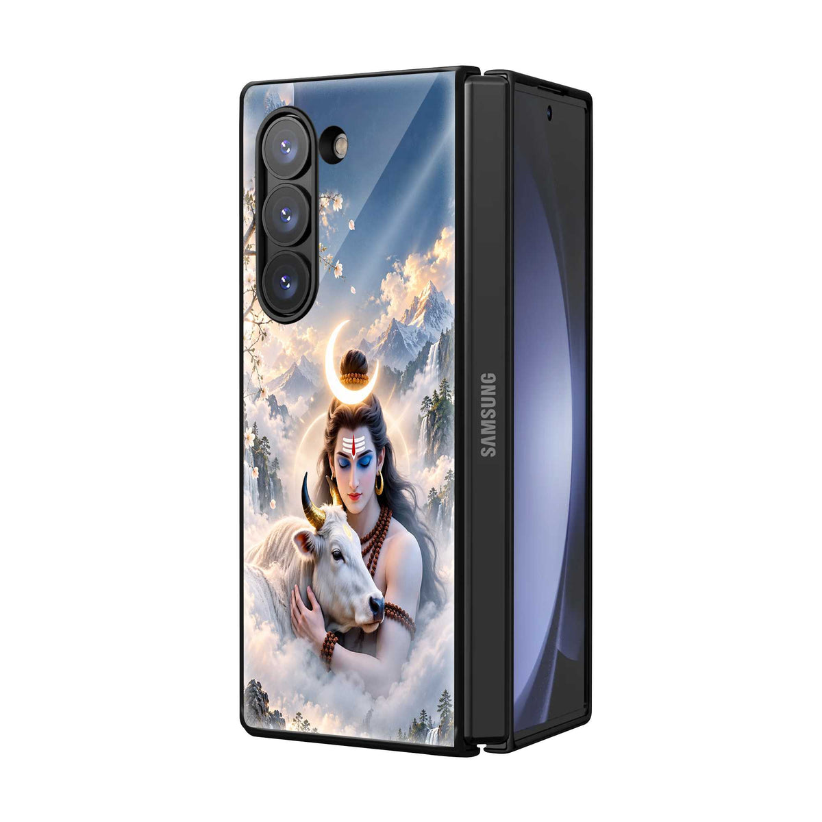 Mahadev Nandi Love Samsung Z Fold Glass Case