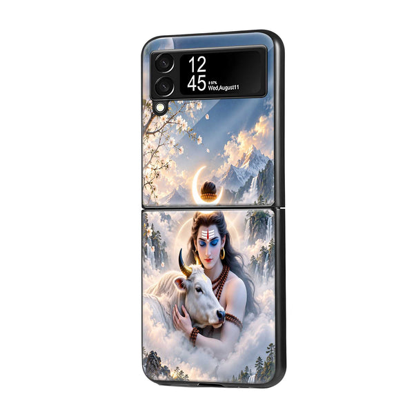 Mahadev Nandi Love Samsung Z Flip Glass Case