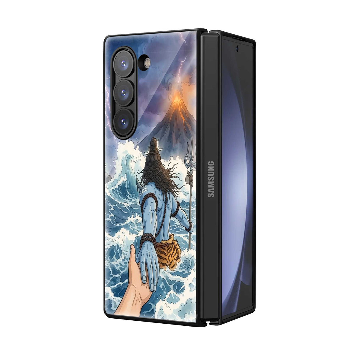 mahakal Samsung Z Fold Glass Case