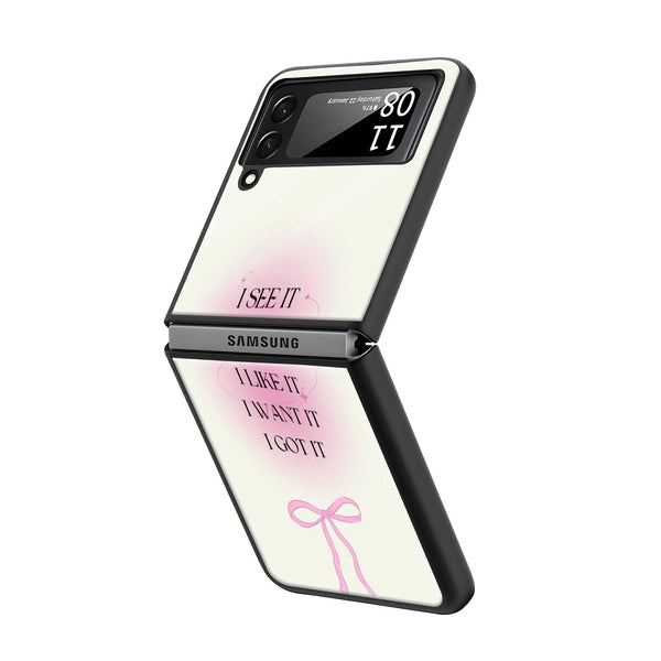 Main Character Samsung Z Flip Glass Case