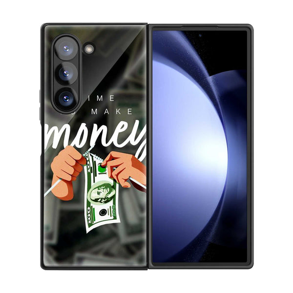 Make Money Samsung Z Fold Glass Case
