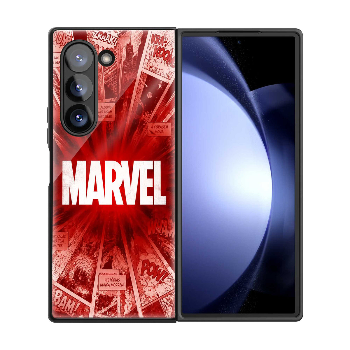 Marvel Red verse Samsung Z Fold Glass Case