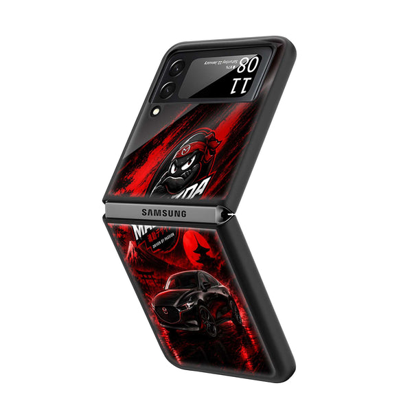 Mazda Ninja Samsung Z Flip Glass Case