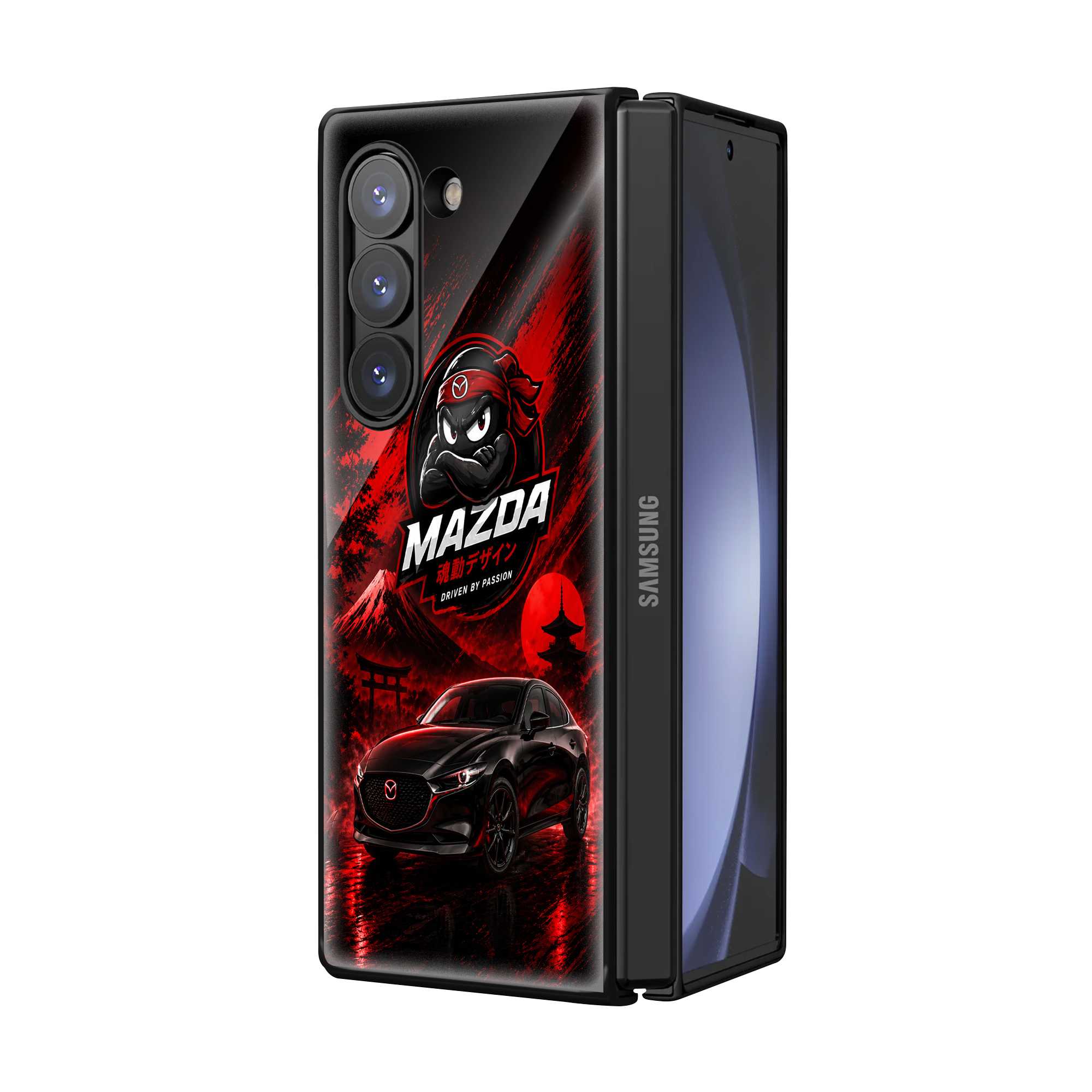 Mazda Ninja Samsung Z Fold Glass Case