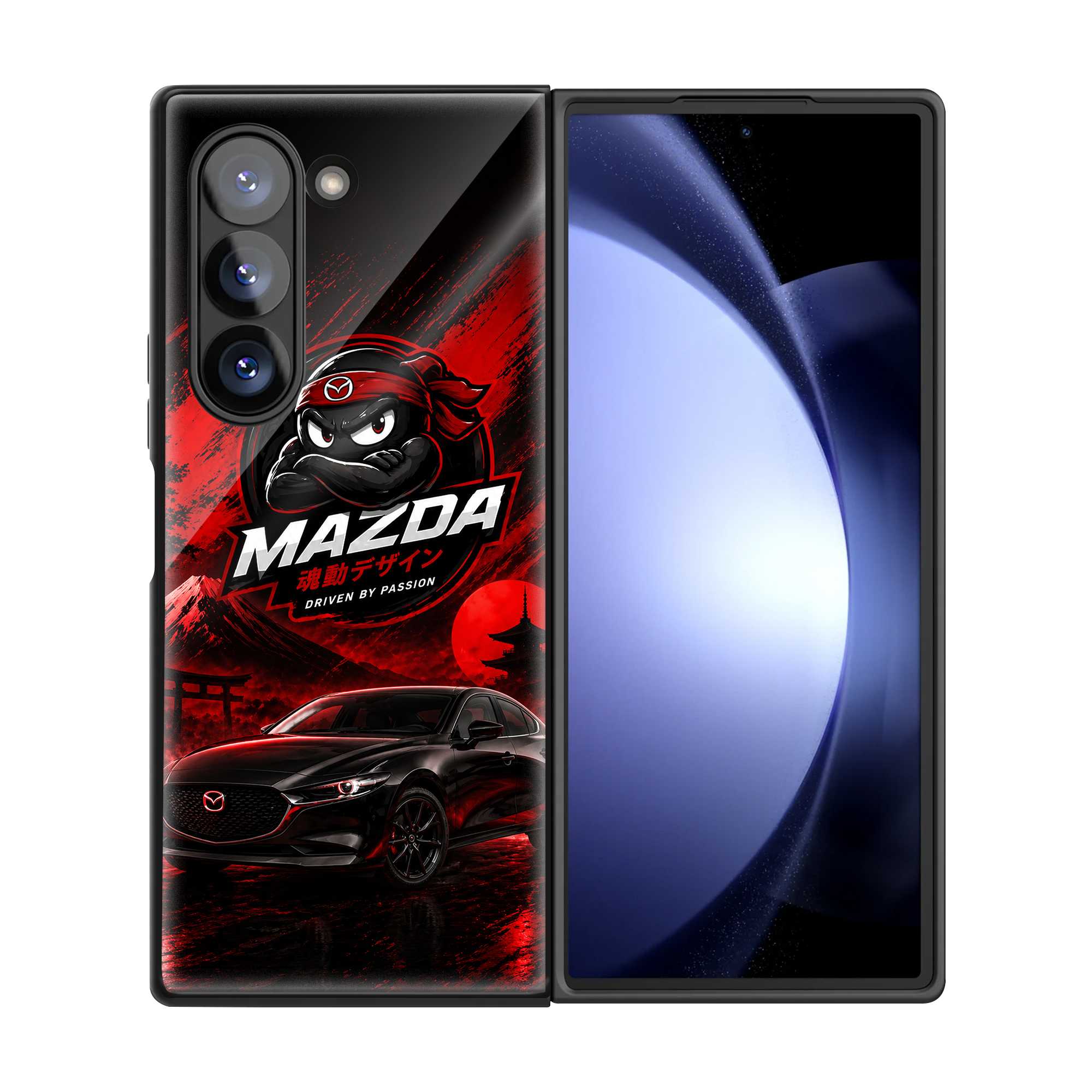 Mazda Ninja Samsung Z Fold Glass Case