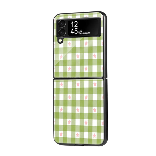 Meadow Stars Samsung Z Flip Glass Case