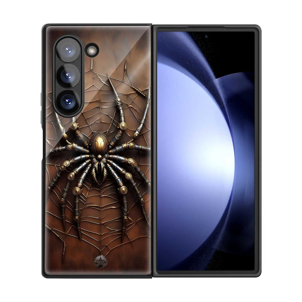 Mechanical Web Samsung Z Fold Glass Case