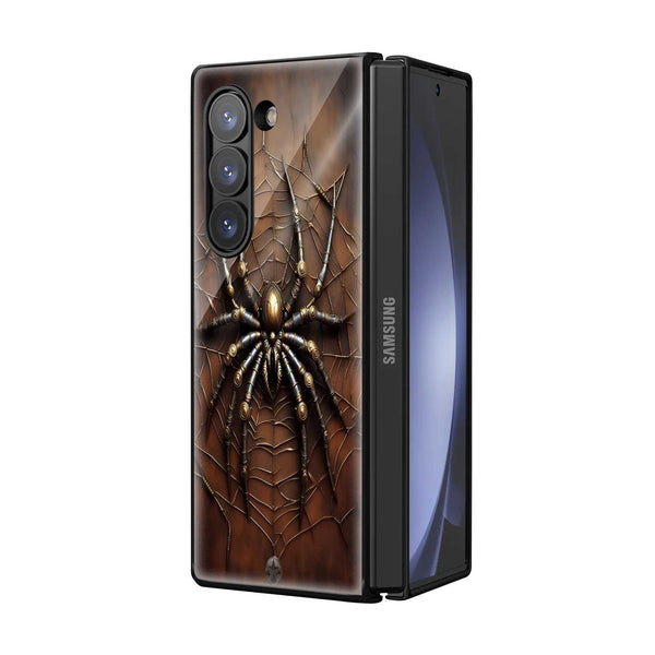 Mechanical Web Samsung Z Fold Glass Case