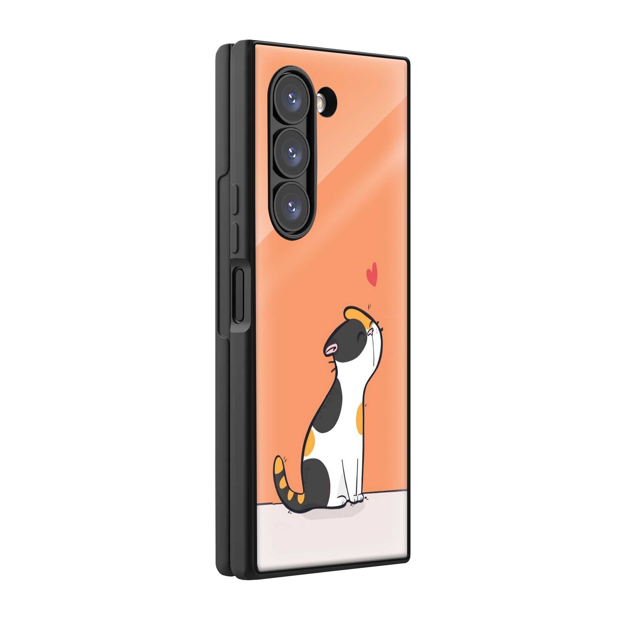Meow Muse Samsung Z Fold Glass Case