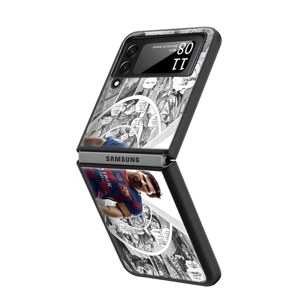 Messi Legacy Samsung Z Flip Glass Case