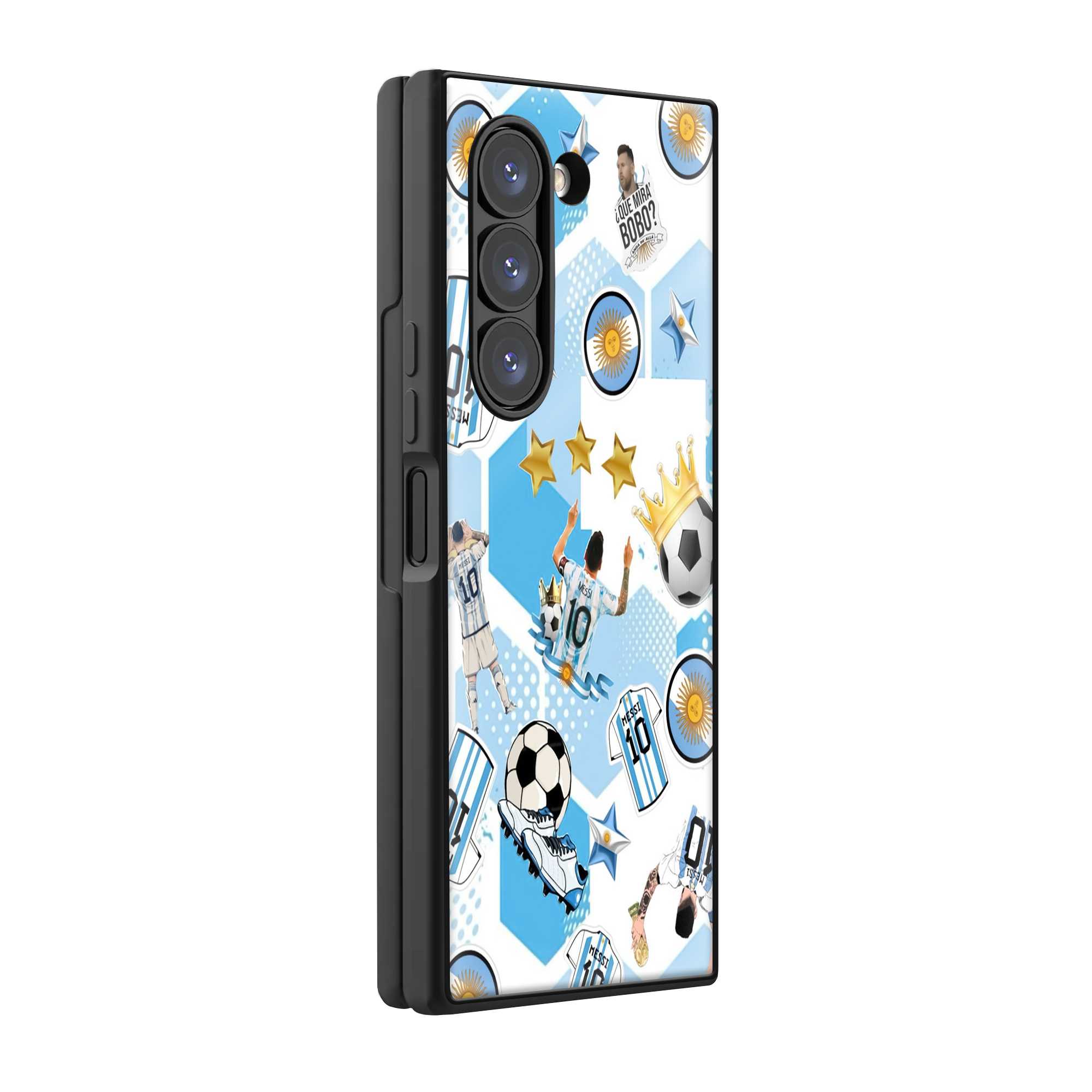 Messi Vibes Samsung Z Fold Glass Case