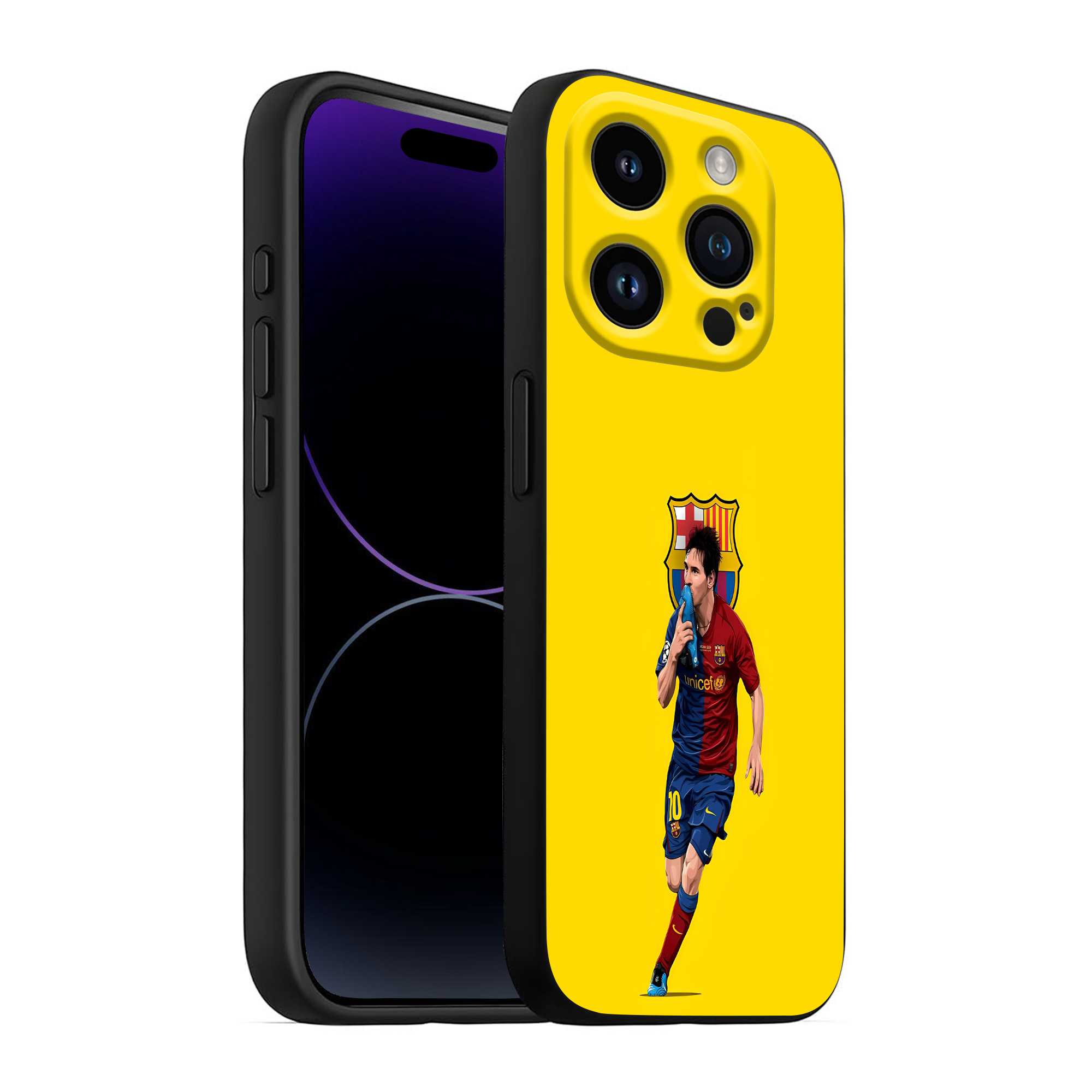 Messi Yellow Silicone Case