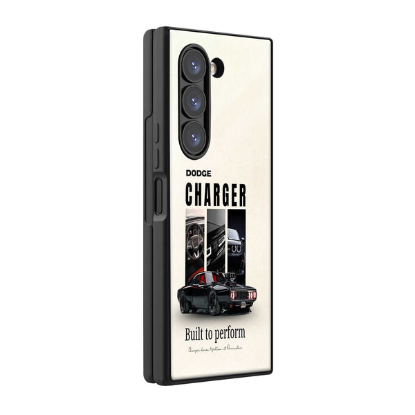 Midnight Charger Samsung Z Fold Glass Case