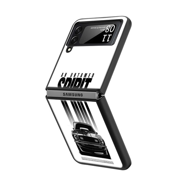 Midnight Rebel Samsung Z Flip Glass Case
