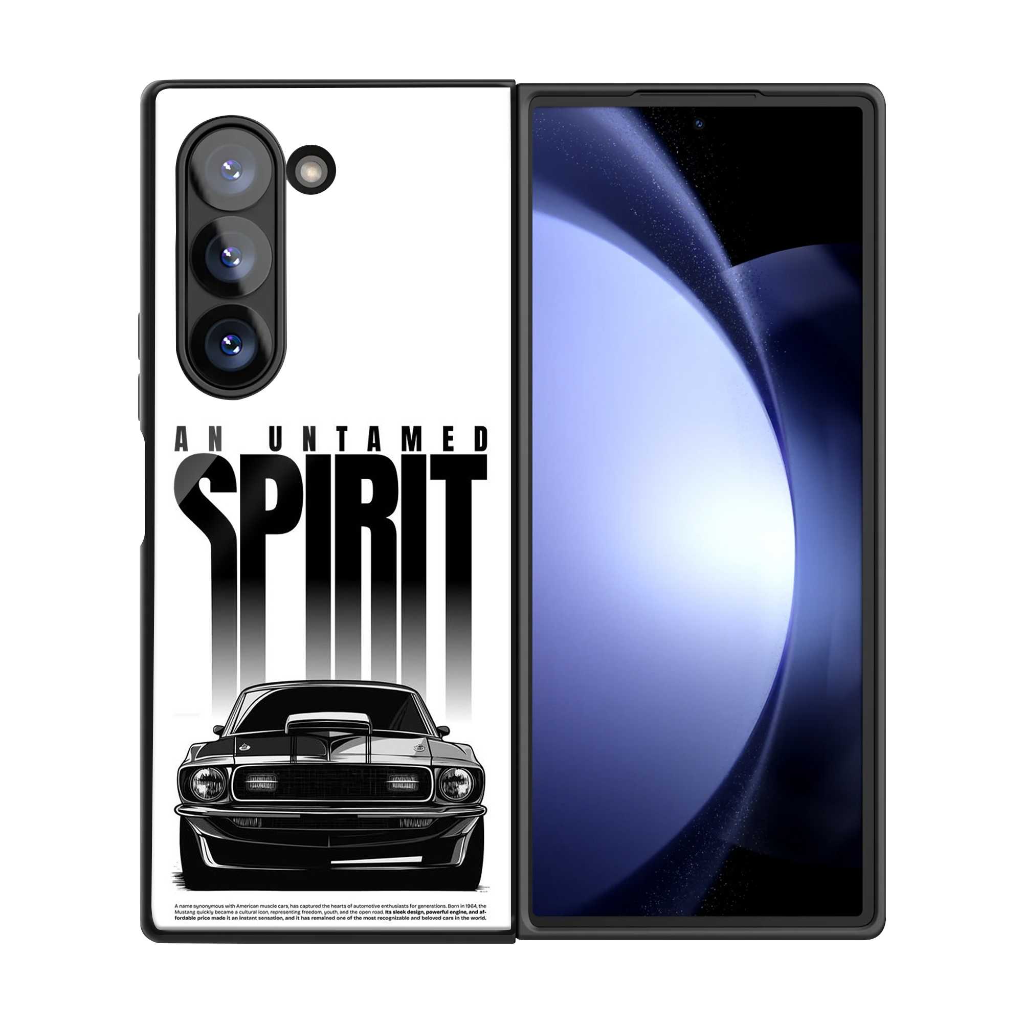 Midnight Rebel Samsung Z Fold Glass Case