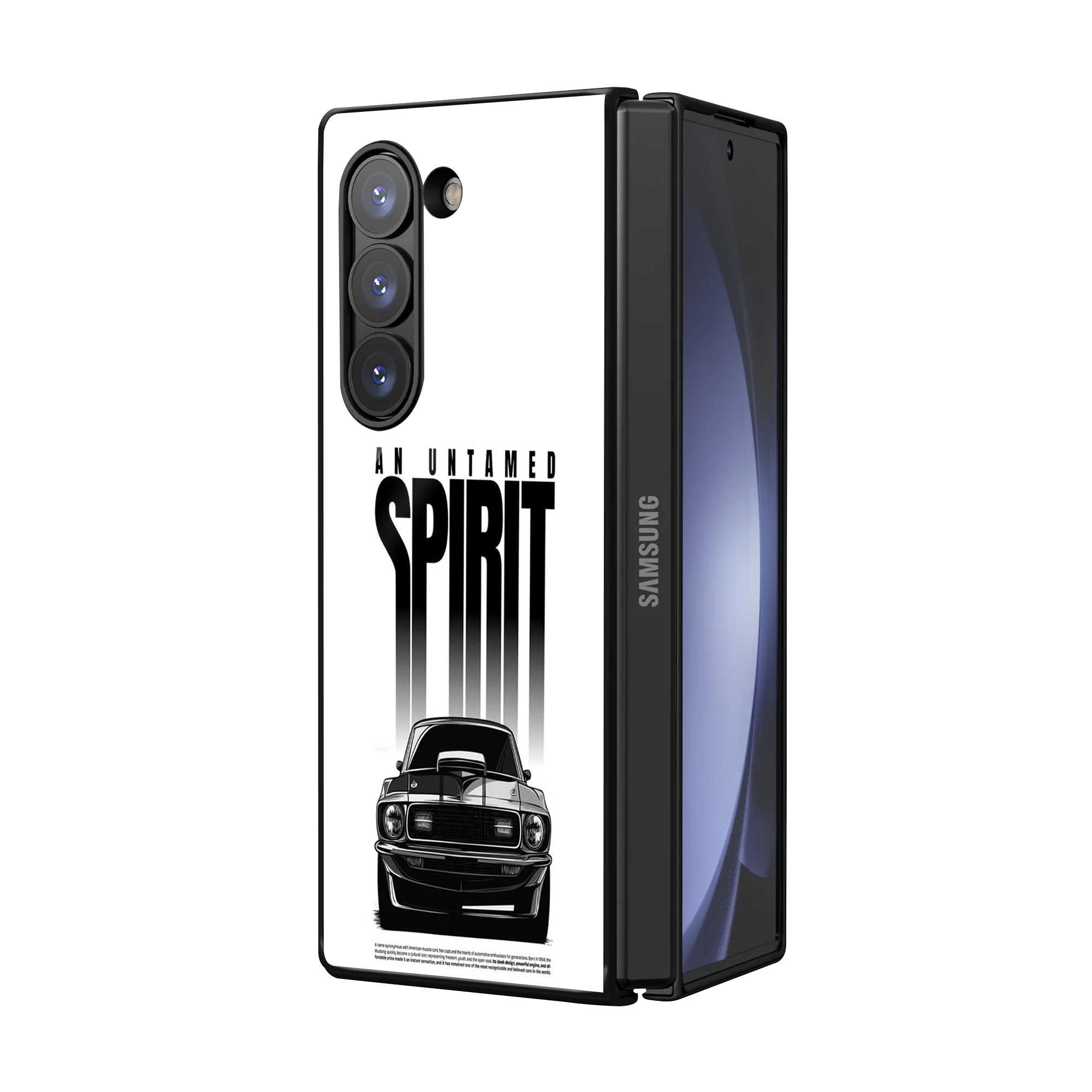 Midnight Rebel Samsung Z Fold Glass Case