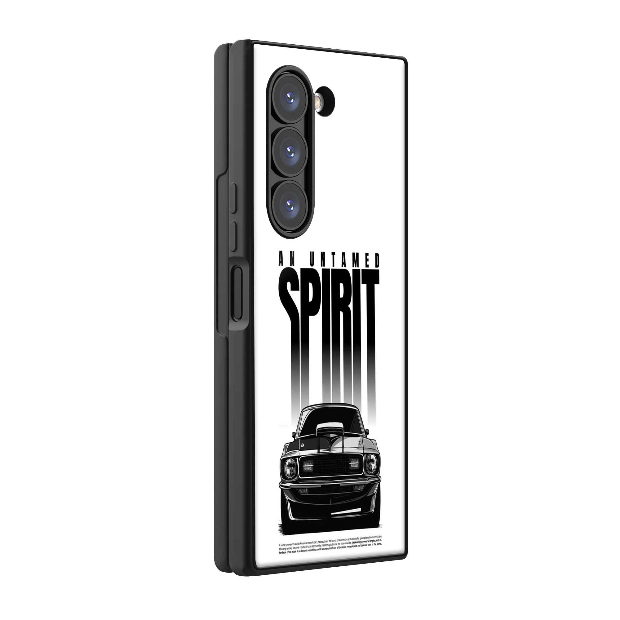 Midnight Rebel Samsung Z Fold Glass Case
