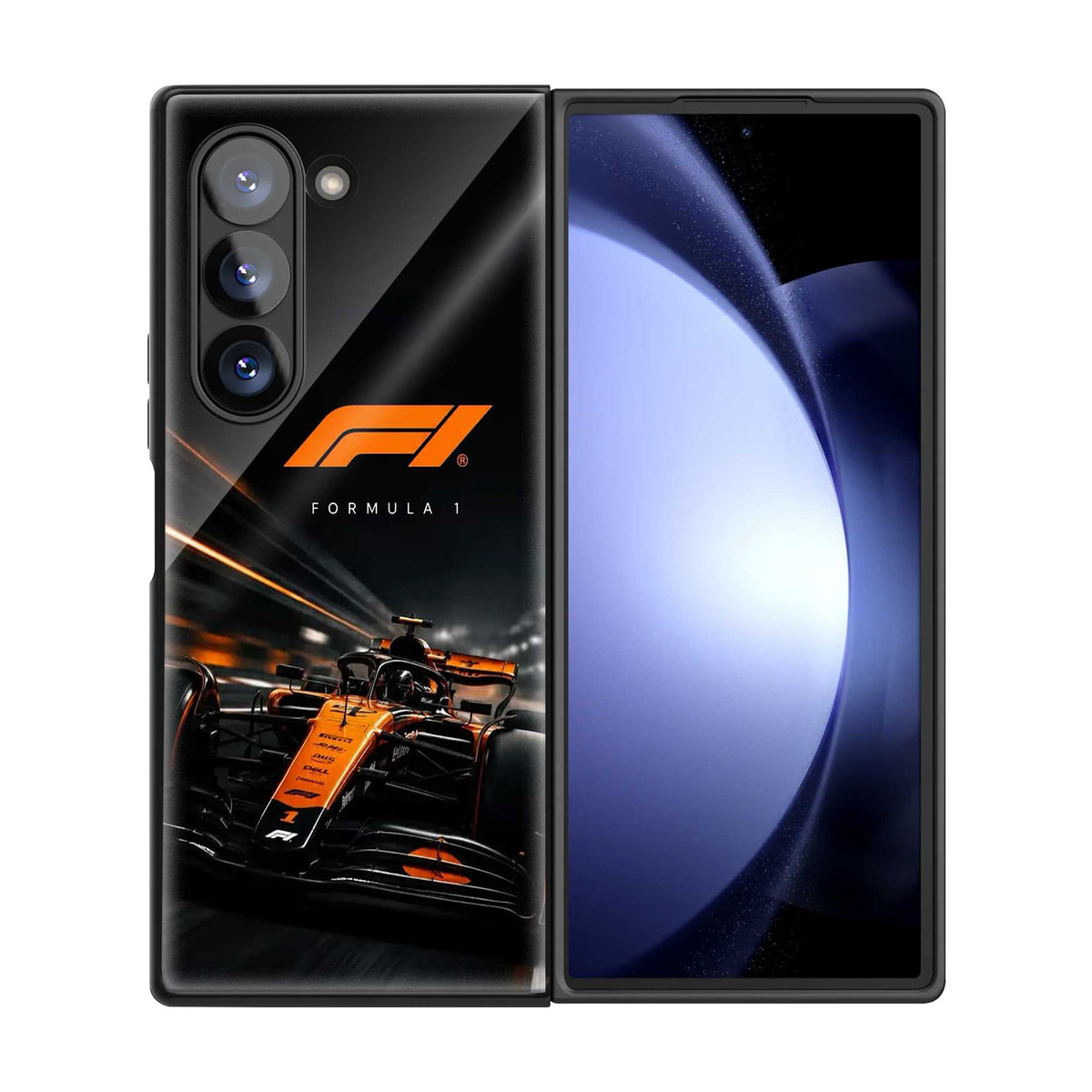 Midnight Velocity Samsung Z Fold Glass Case