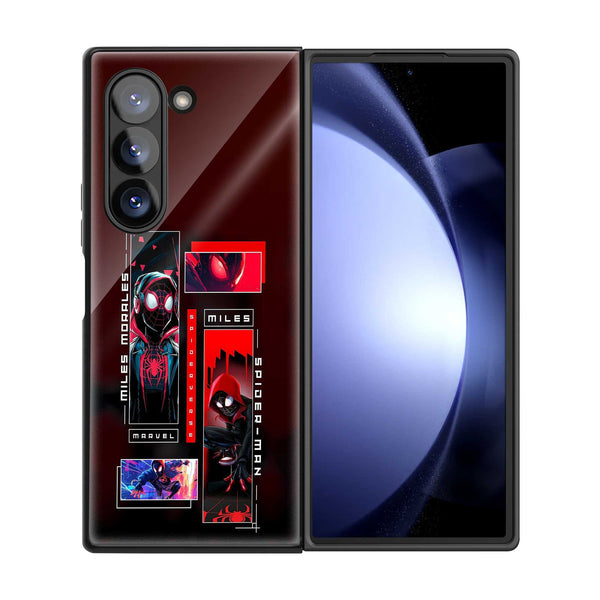 Miles Morales Samsung Z Fold Glass Case