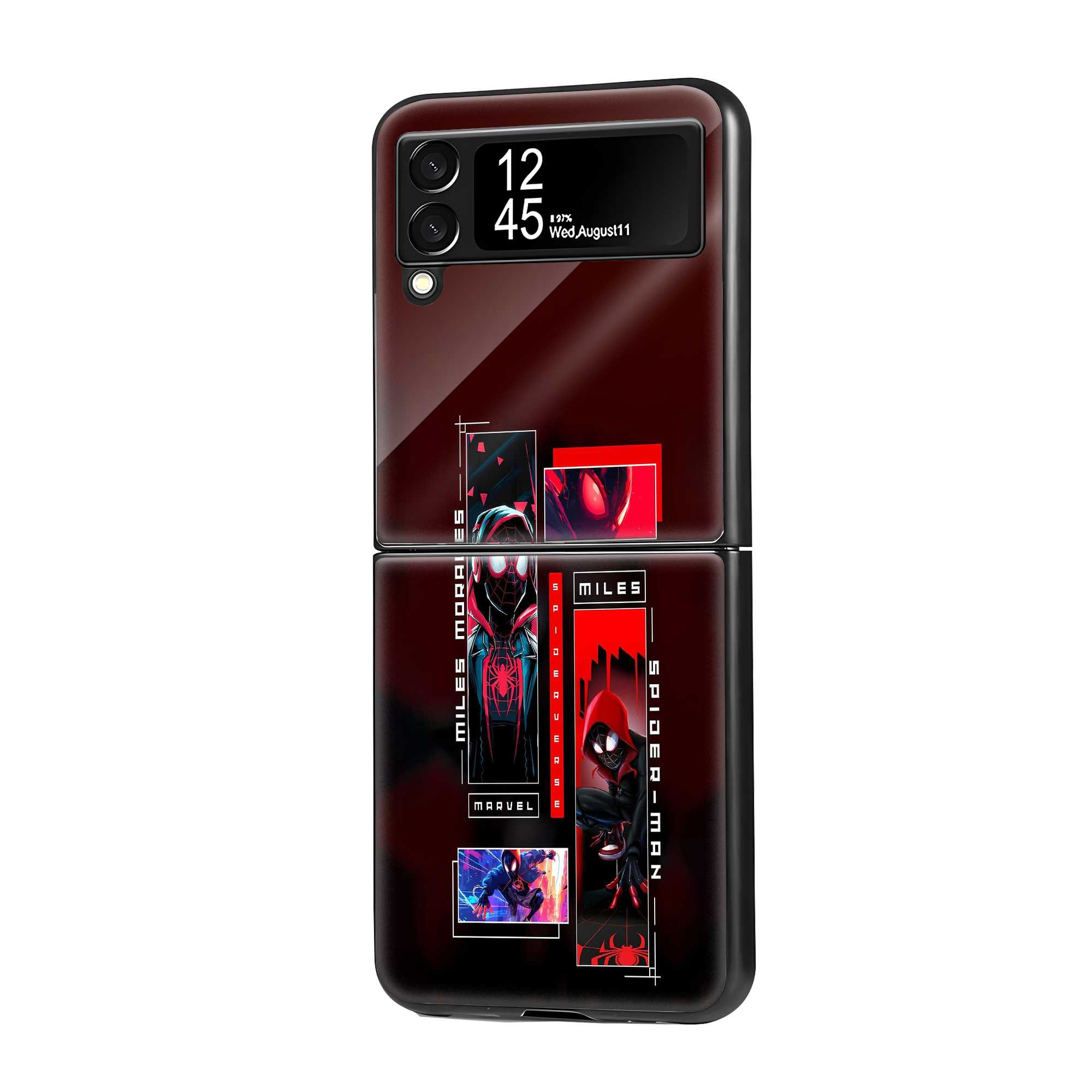 Miles Morales Samsung Z Flip Glass Case