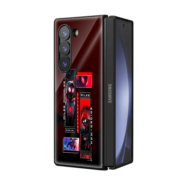 Miles Morales Samsung Z Fold Glass Case