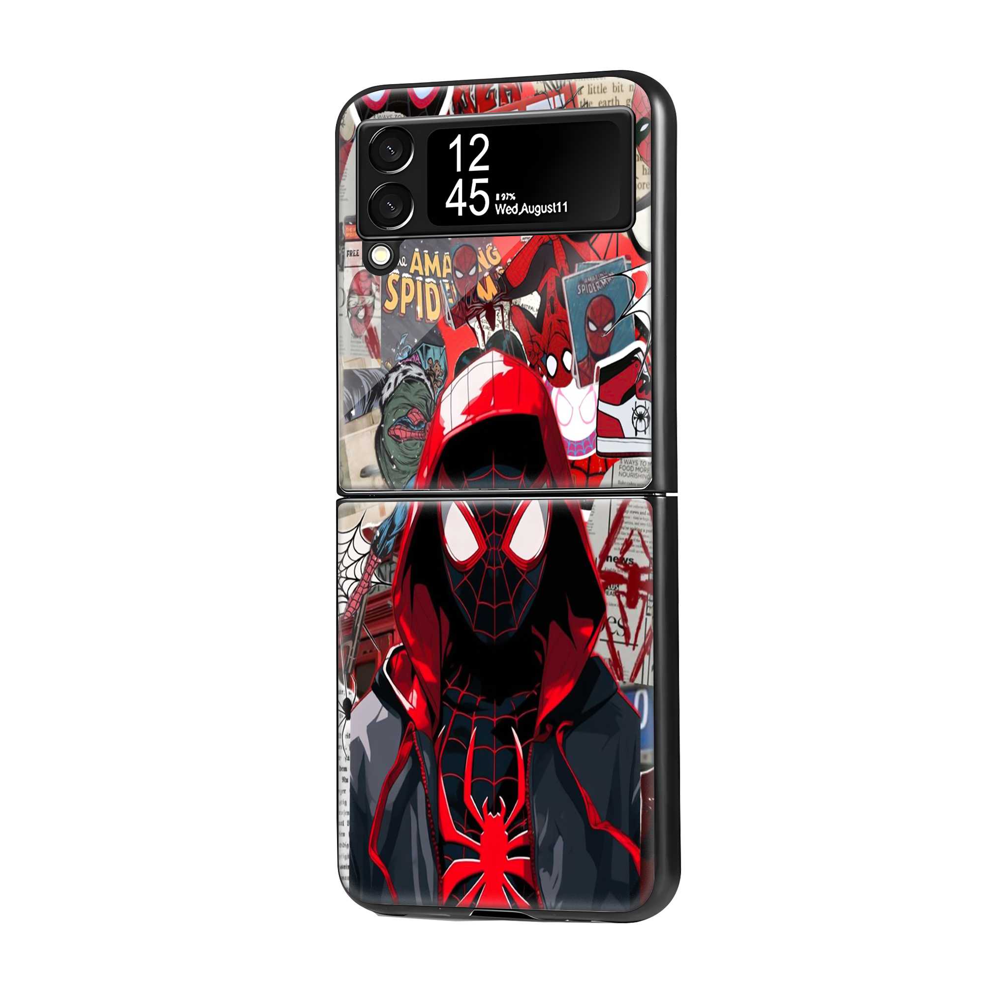 Miles Morales Street Samsung Z Flip Glass Case