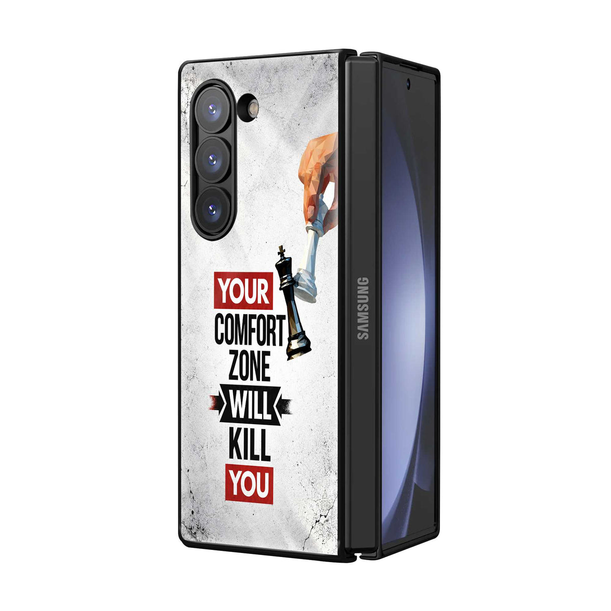 Mind Game Samsung Z Fold Glass Case