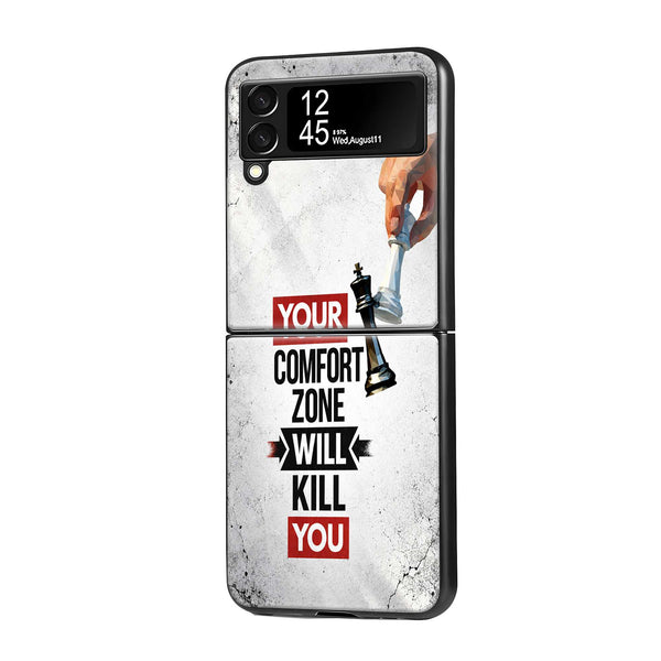 Mind Game Samsung Z Flip Glass Case