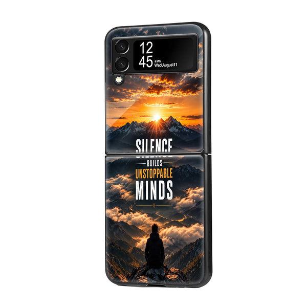 Mind Grid Samsung Z Flip Glass Case