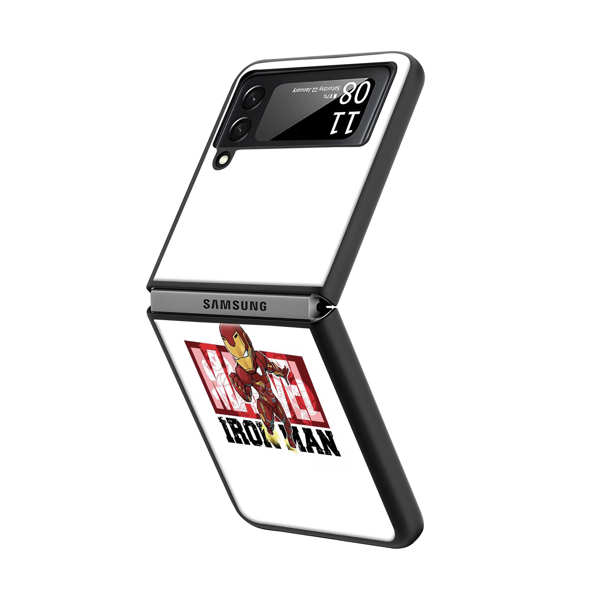 Mini Iron Samsung Z Flip Glass Case